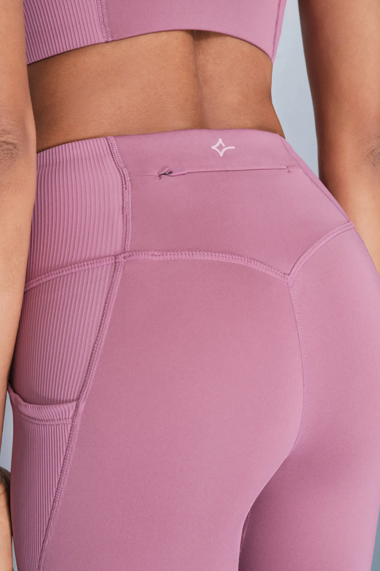 Leggings 4D STRETCH crop rosa