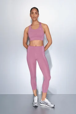 Leggings 4D STRETCH crop rosa