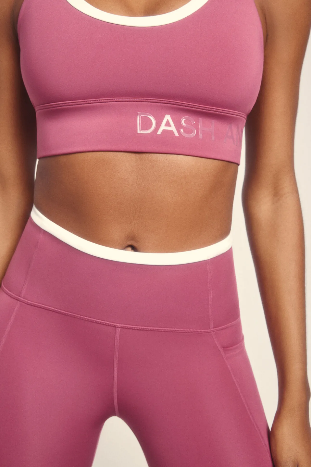 Leggings 4D STRETCH crop rosa