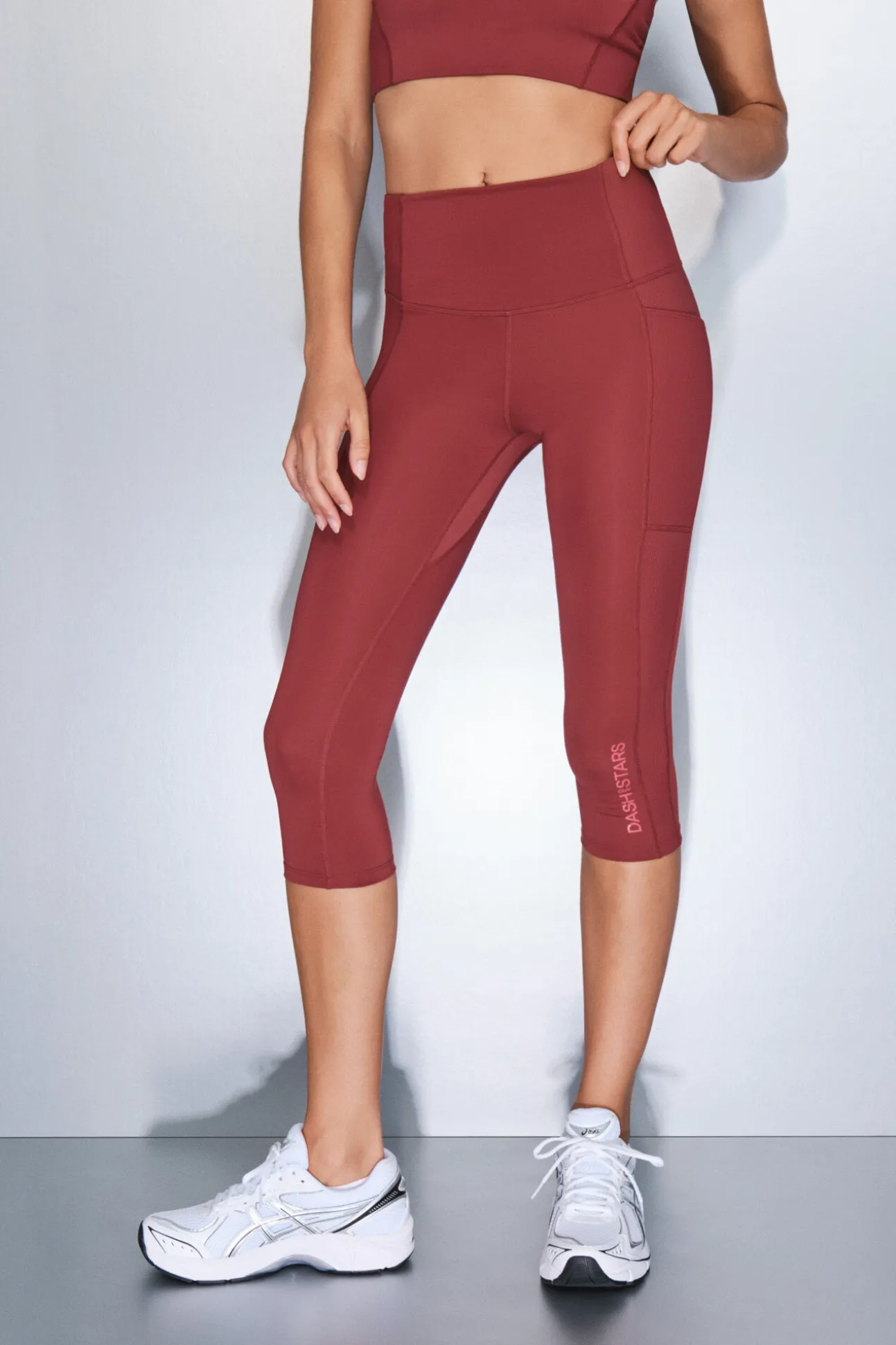 Leggings 4D STRETCH pirata granate