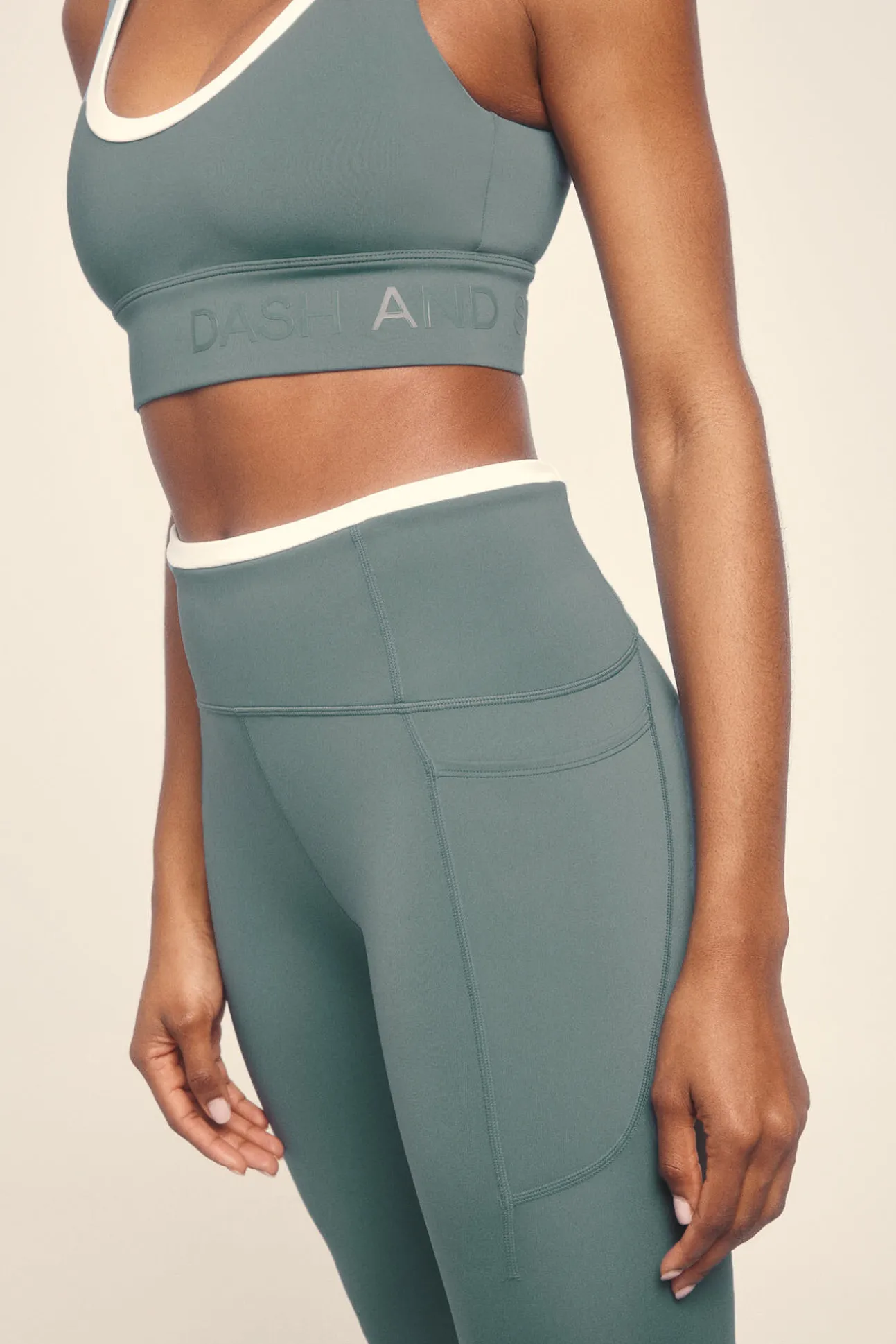 Leggings 4D STRETCH tobillero verde