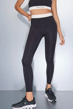 Leggings 4D STRETCH tobillero negro y blanco