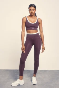 Leggings 4D STRETCH tobillero morado