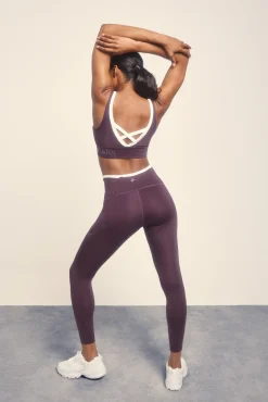 Leggings 4D STRETCH tobillero morado