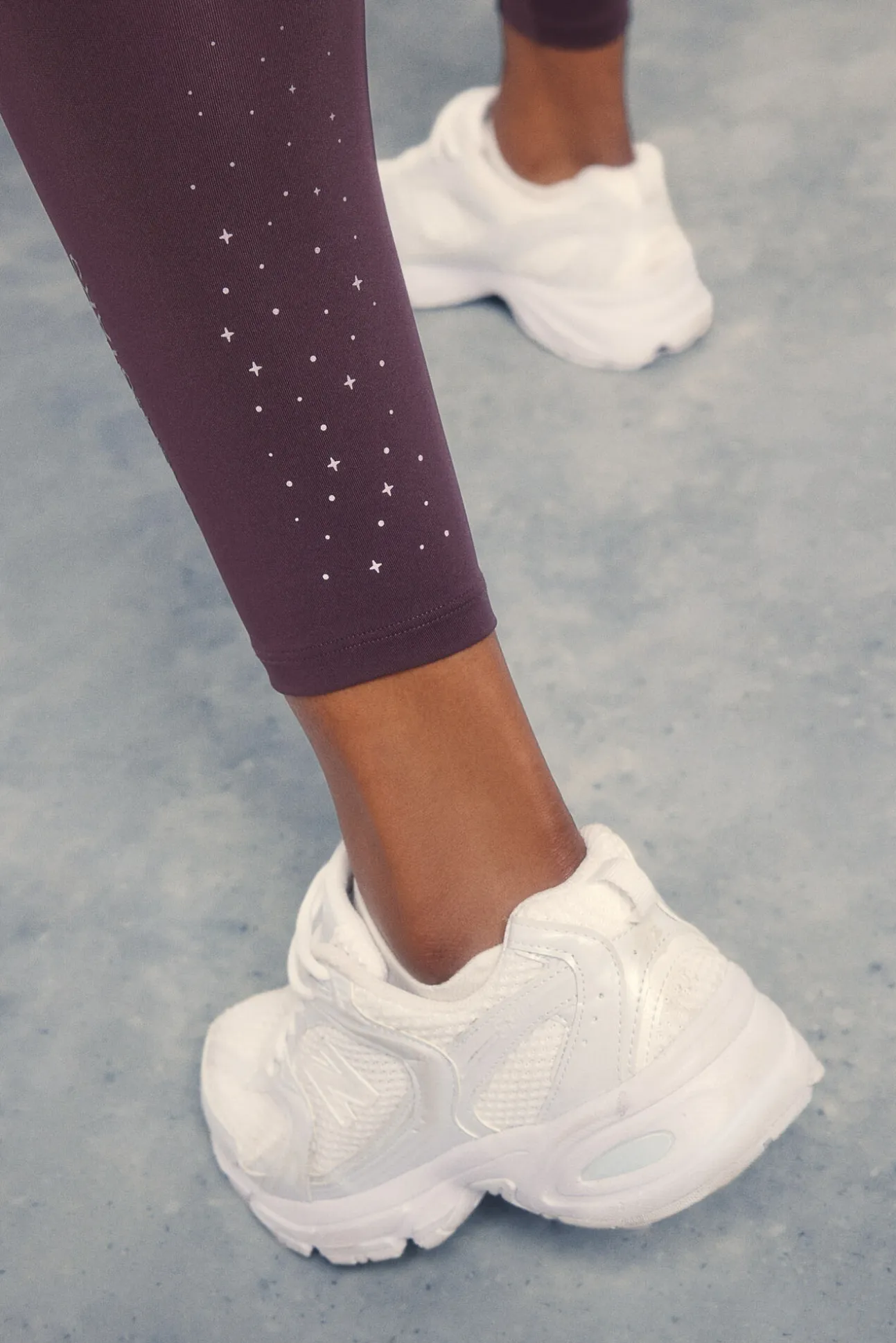 Leggings 4D STRETCH tobillero morado