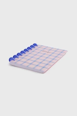 Libreta A5 Cuadros azul y rosa