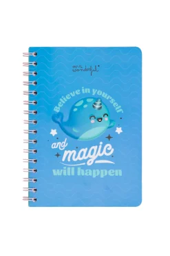 Libreta A5 Narval 3D - Believe in yourself and magic will happen