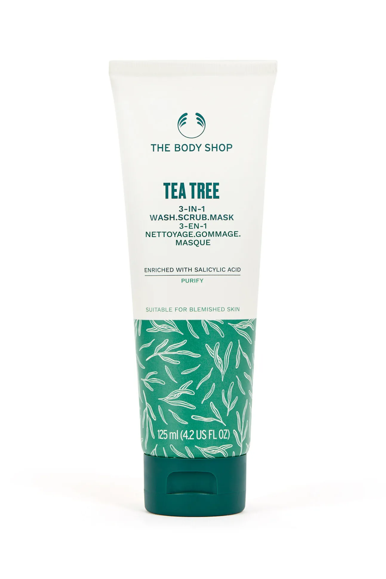Mascarilla Exfoliante Facial 3 en 1 Árbol de Té 125ml