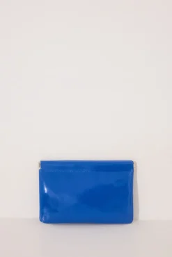Mini monedero charol azul