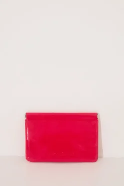 Mini monedero charol naranja