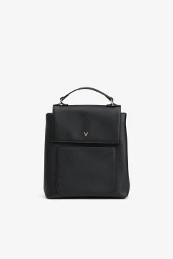Mochila de piel sintética con solapa