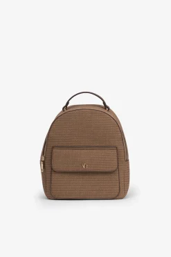 Mochila efecto cuero con textura