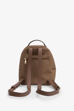Mochila efecto cuero con textura