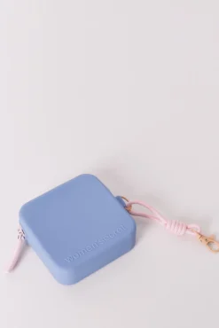 Monedero azul rosa