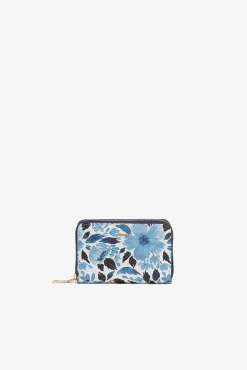 Monedero con estampado floral