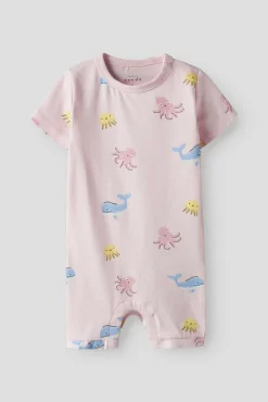 Mono de manga corta con algodón orgánico estampado
