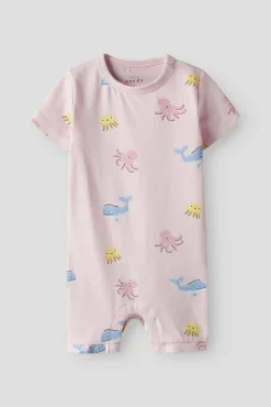 Mono de manga corta con algodón orgánico estampado