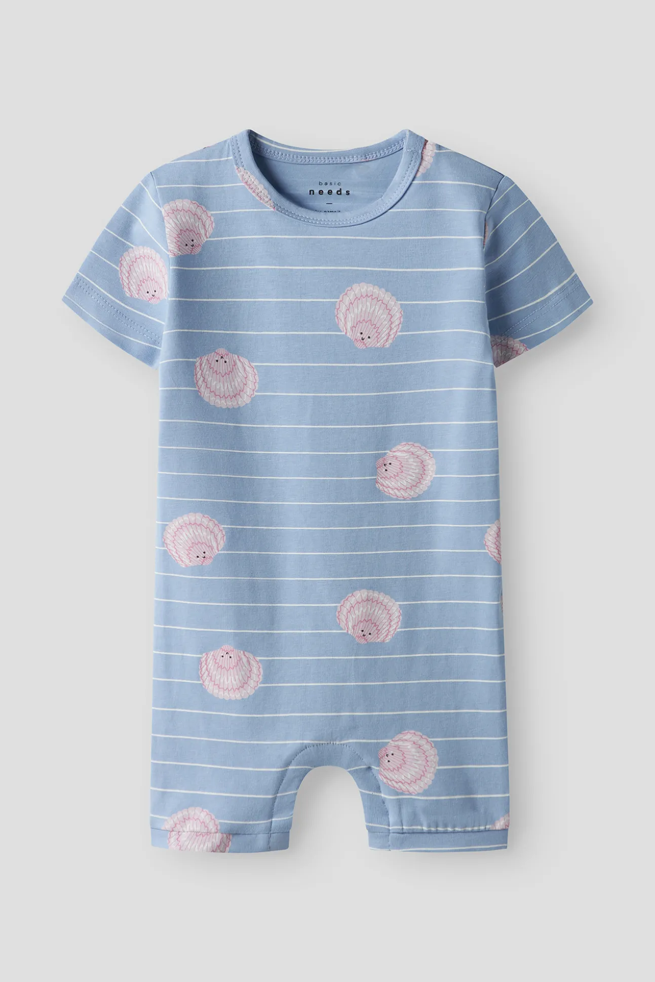 Mono de manga corta con algodón orgánico estampado
