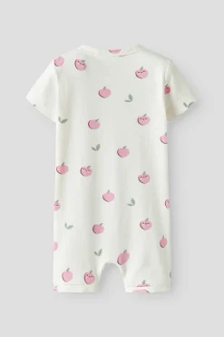 Mono de manga corta con algodón orgánico estampado