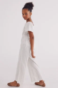 Mono lino rayas niña