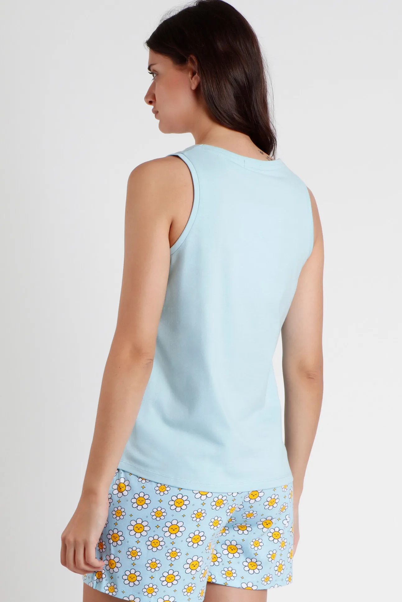 MR WONDERFUL Pijama Sin Mangas Positive para Mujer