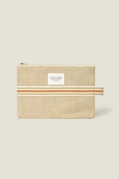 Neceser de algodón beige