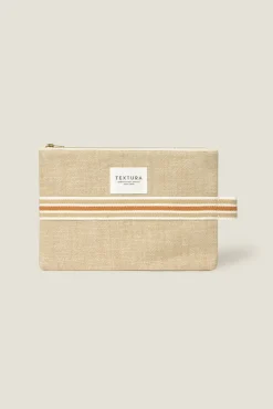 Neceser de algodón beige