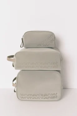 Neceser grande rubber kaki