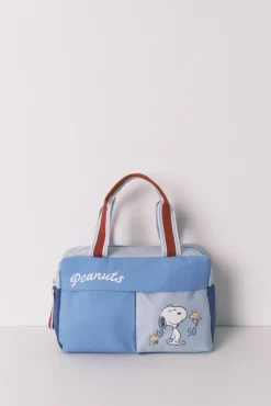 Neceser grande Snoopy azul estampado