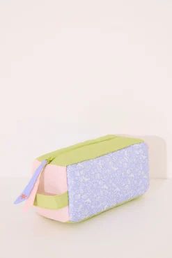 Neceser pequeño estuche hojas multicolor