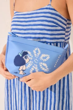 Neceser pequeño Mafalda azul