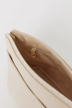 Neceser pequeño rubber beige