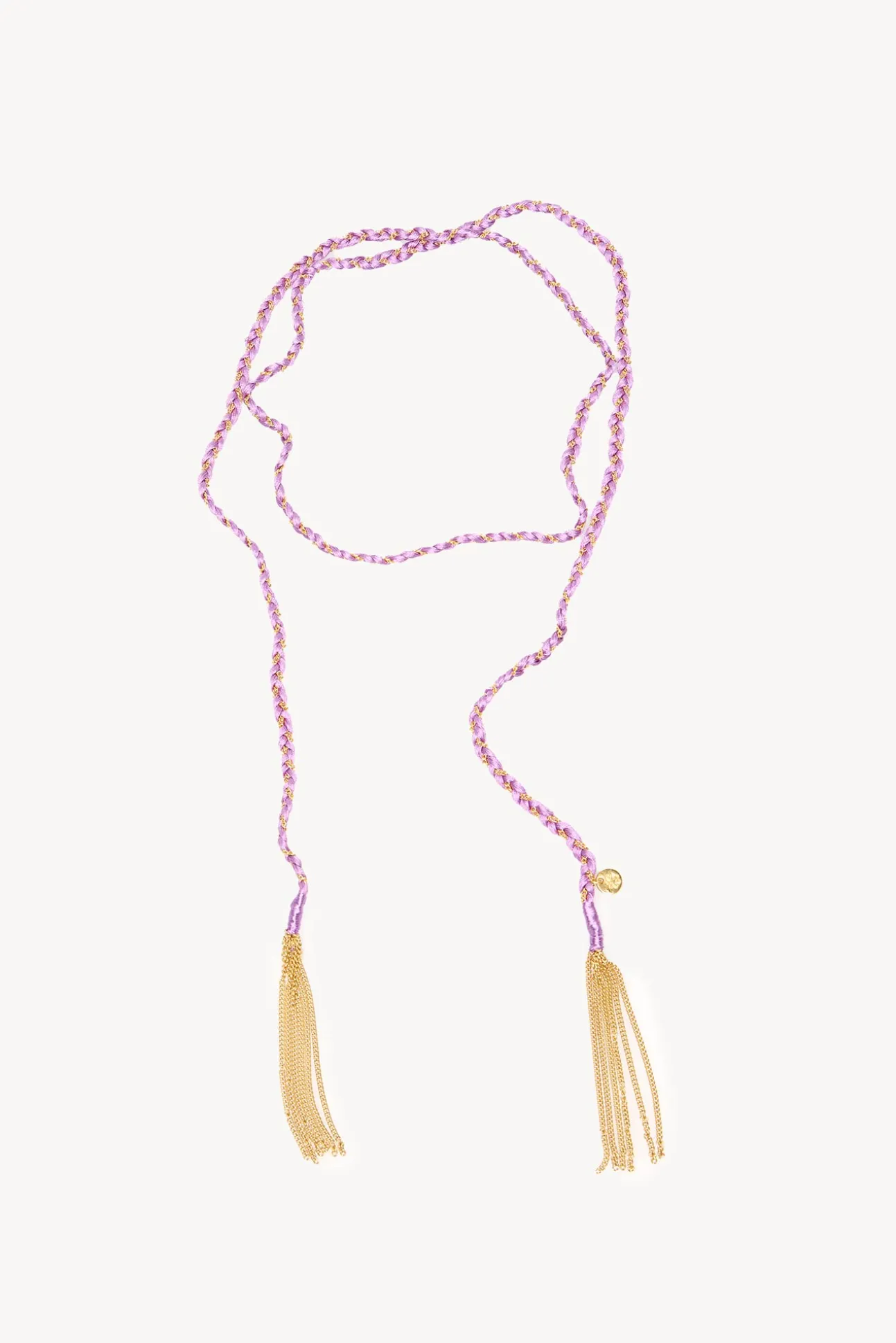 Nicole.Collar largo cadena trenzada