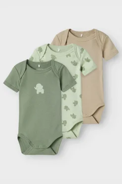 Pack 3 bodies bebé niño elefantes