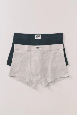 Pack 2 boxers lisos azul