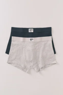 Pack 2 boxers lisos azul