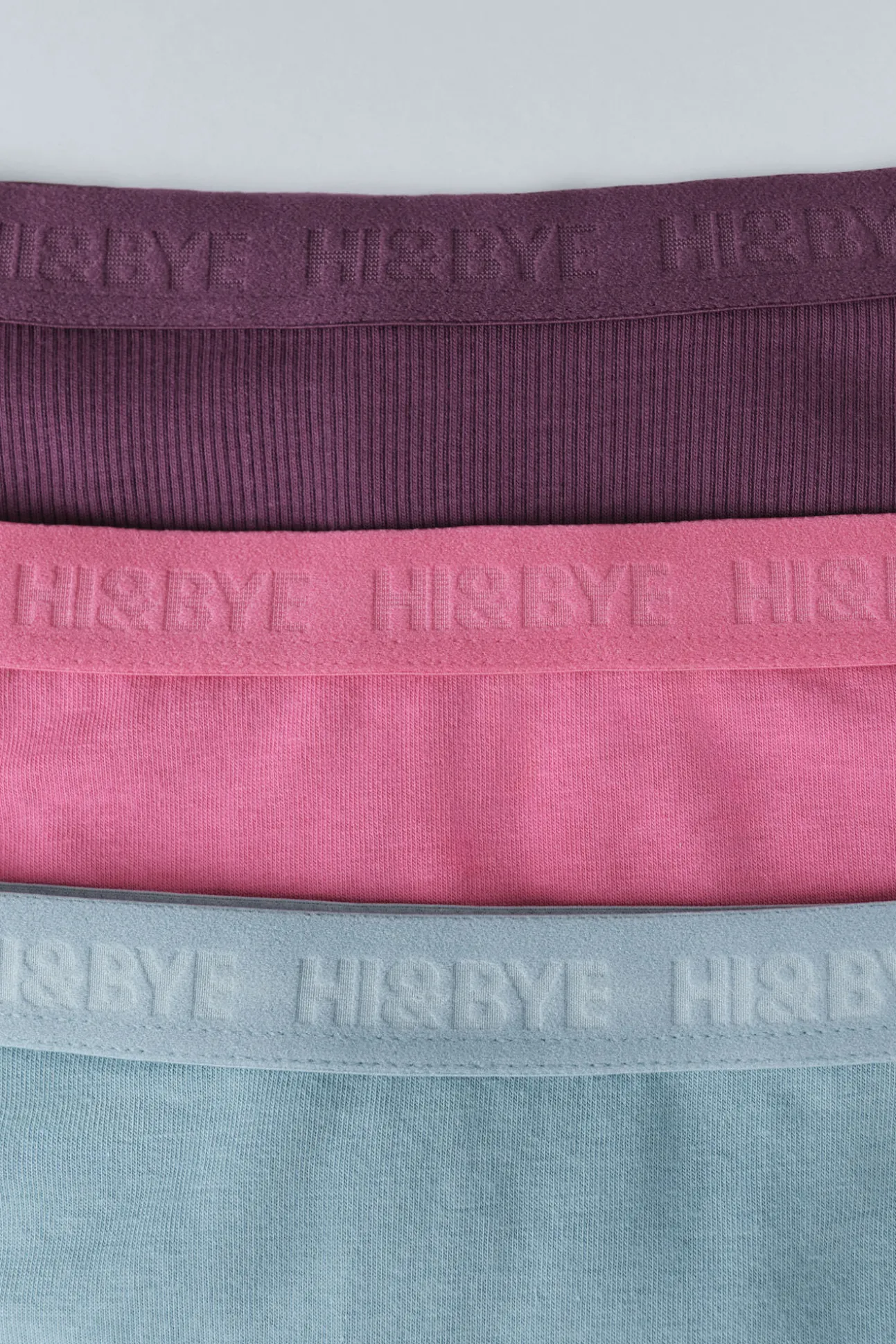 Pack 3 bragas brasileñas verde, rosa, morado