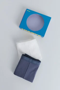 Pack 2 bragas bóxer azul, blanco