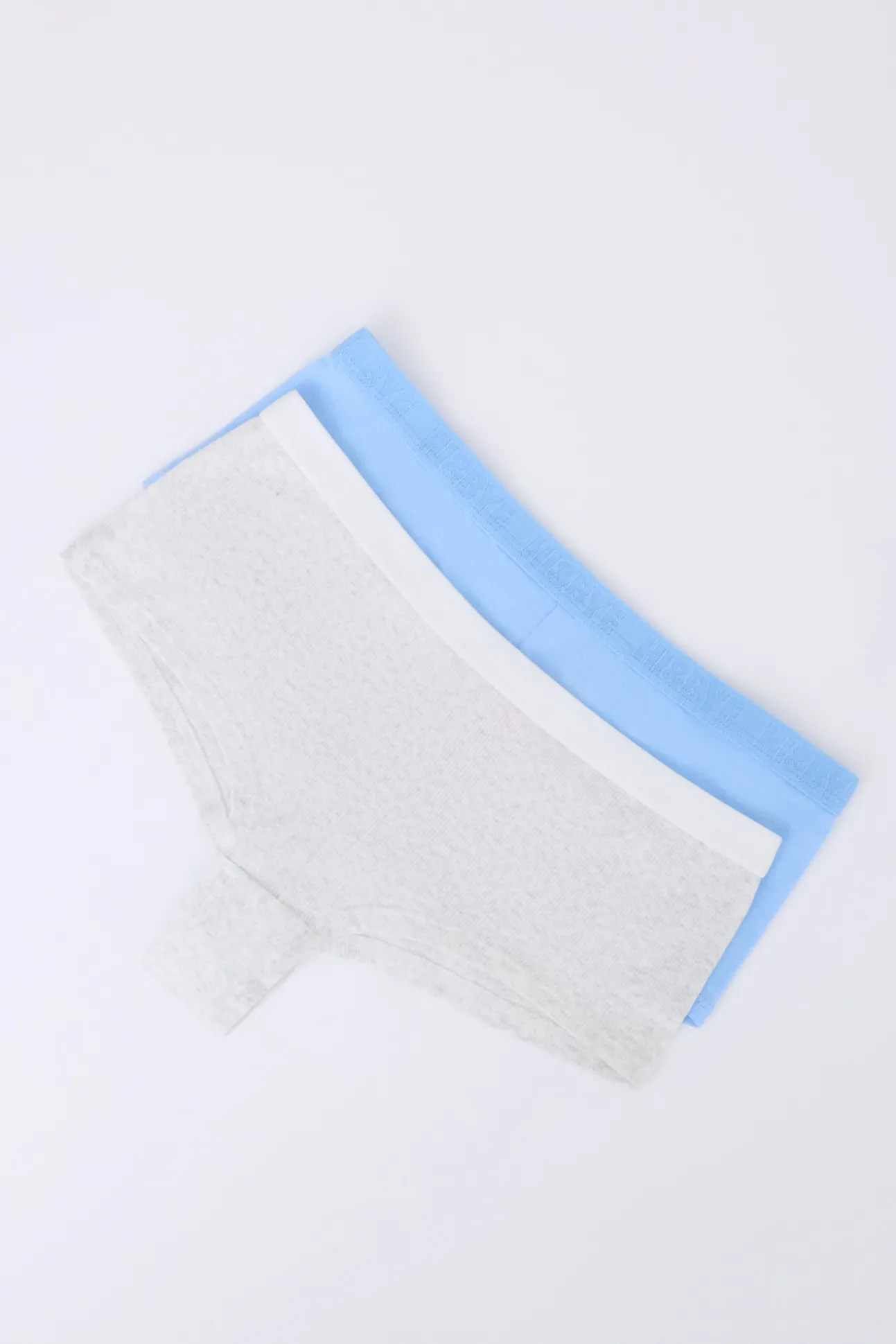 Pack 2 bragas bóxer azul, gris