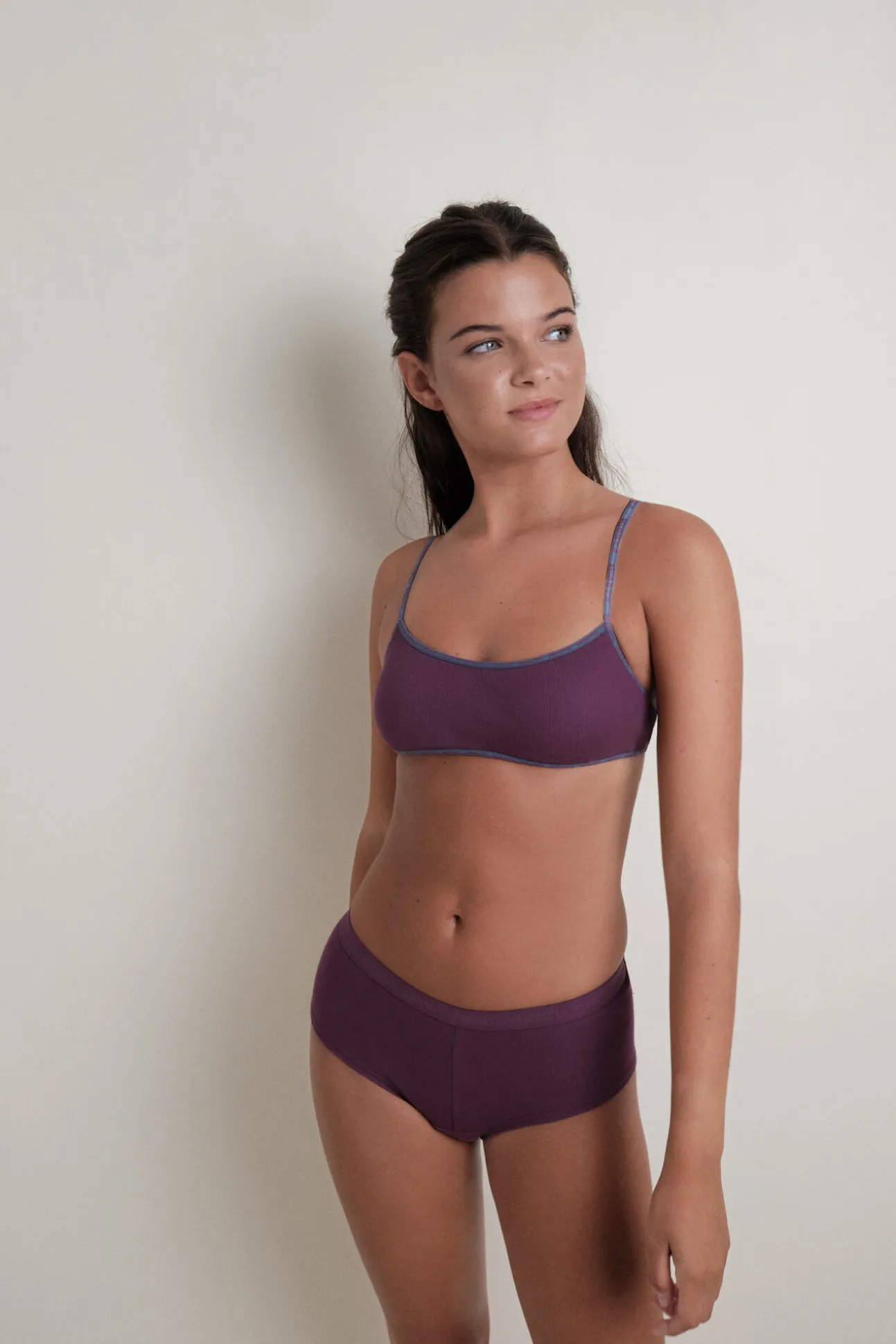 Pack 2 bragas bóxer morado, rosa