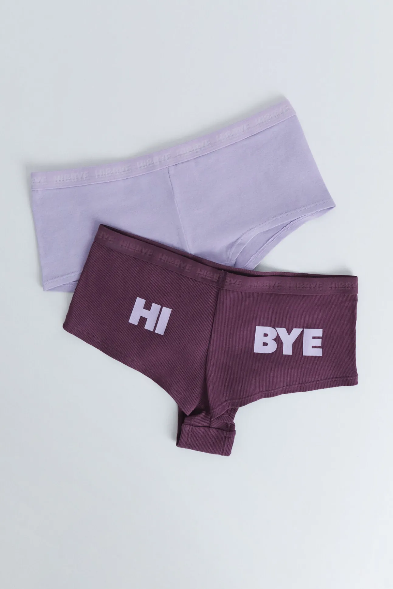 Pack 2 bragas bóxer morado, rosa