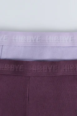 Pack 2 bragas bóxer morado, rosa