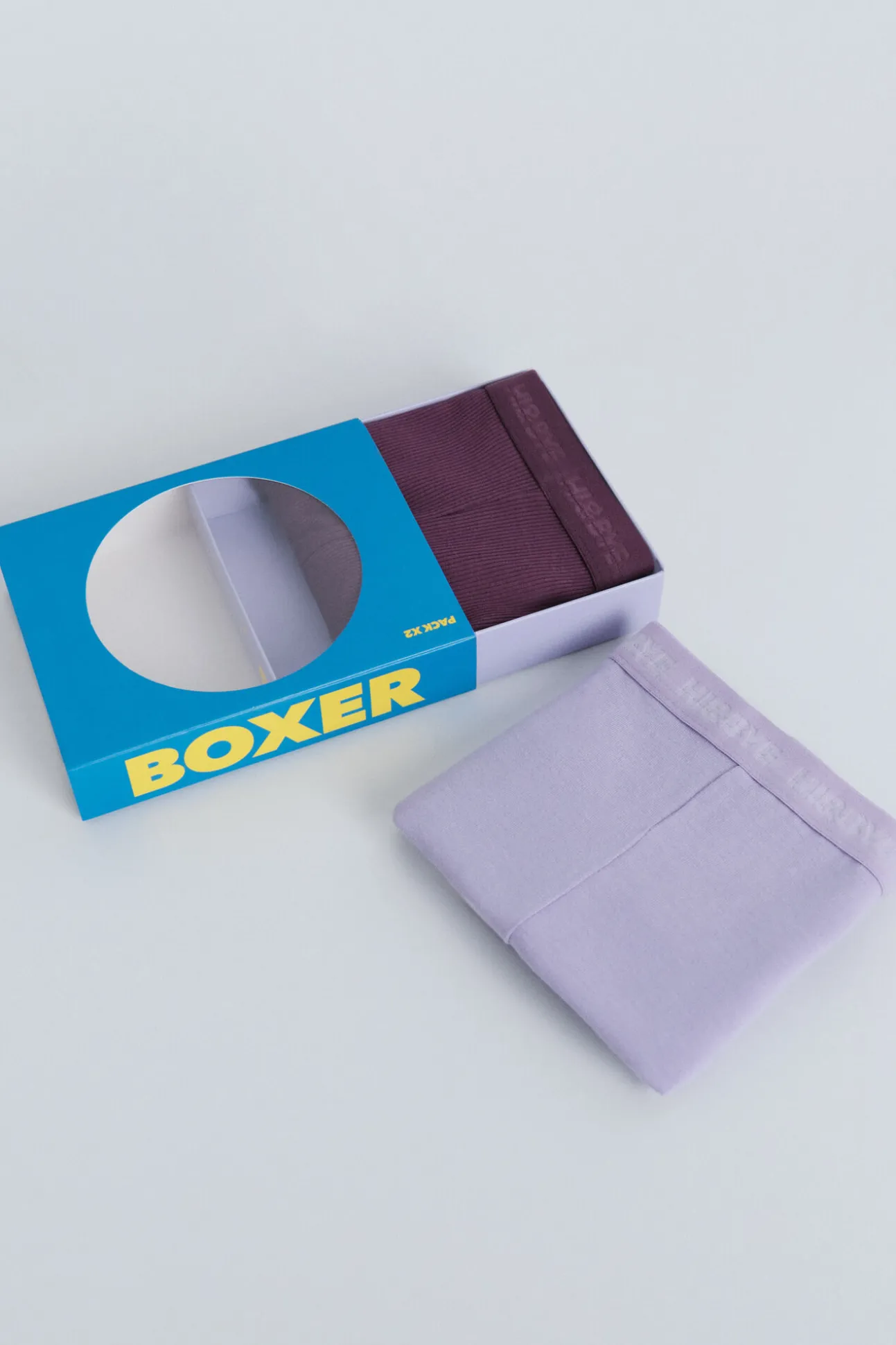 Pack 2 bragas bóxer morado, rosa