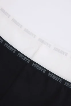 Pack 2 bragas bóxer negro, blanco