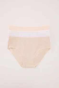 Pack 3 bragas culotte algodón orgánico