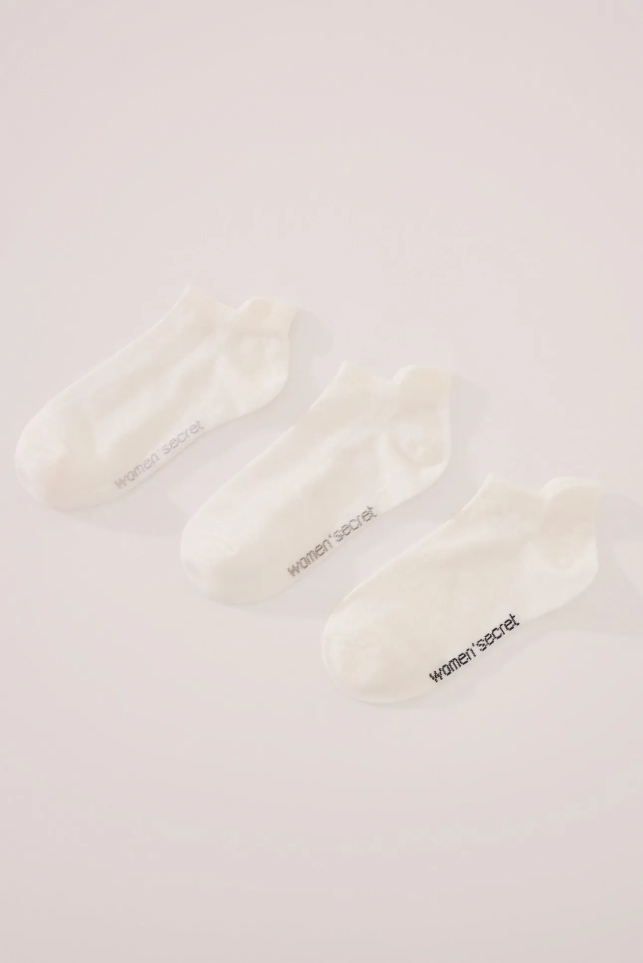 Pack 3 calcetines cortos blanco