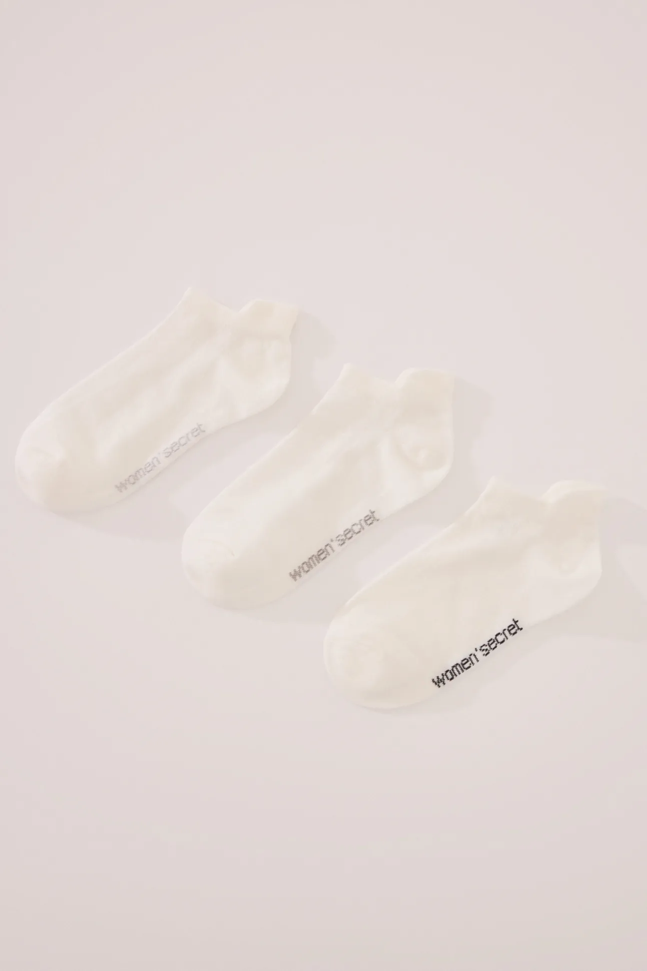 Pack 3 calcetines cortos blanco