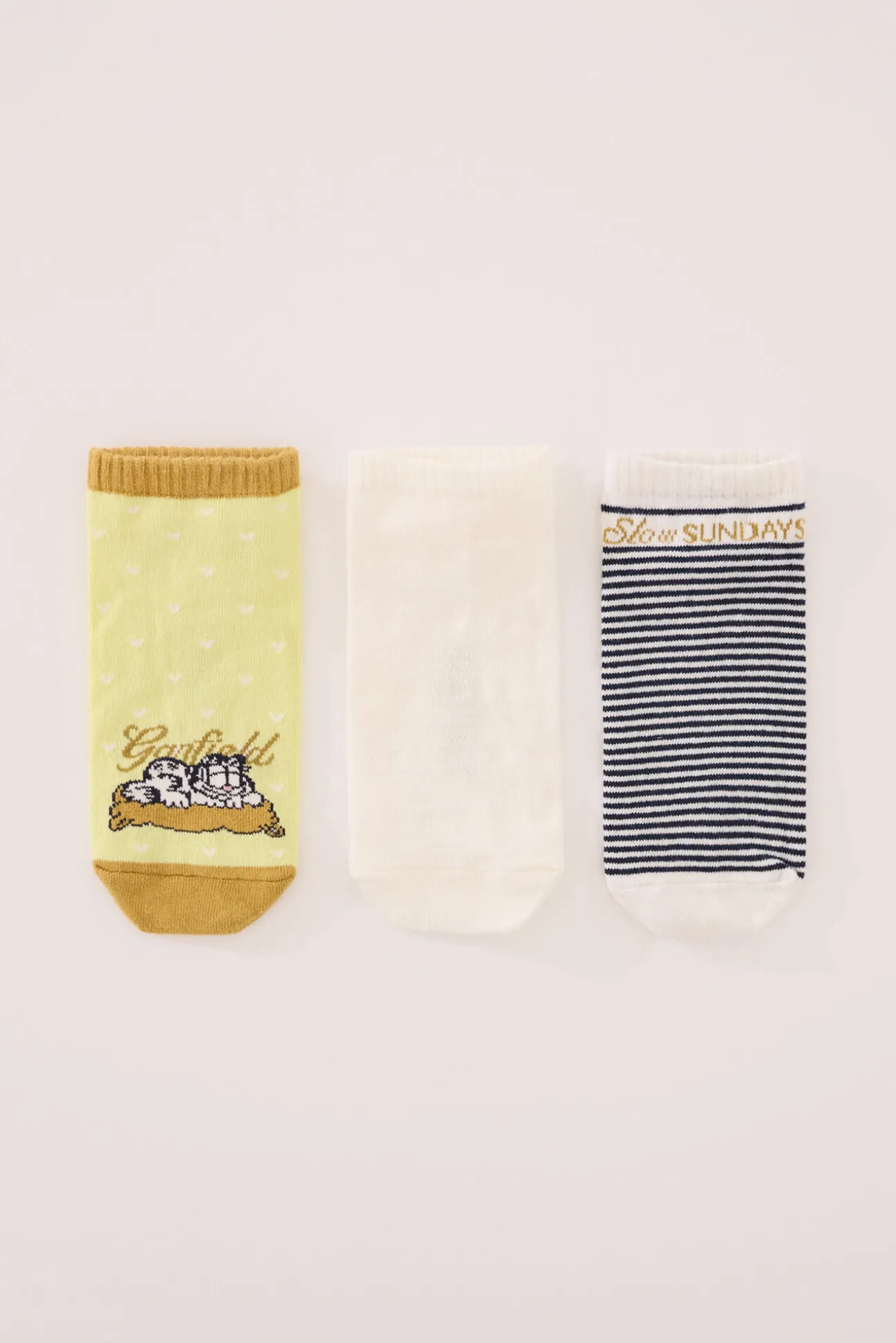 Pack 3 calcetines cortos Garfield