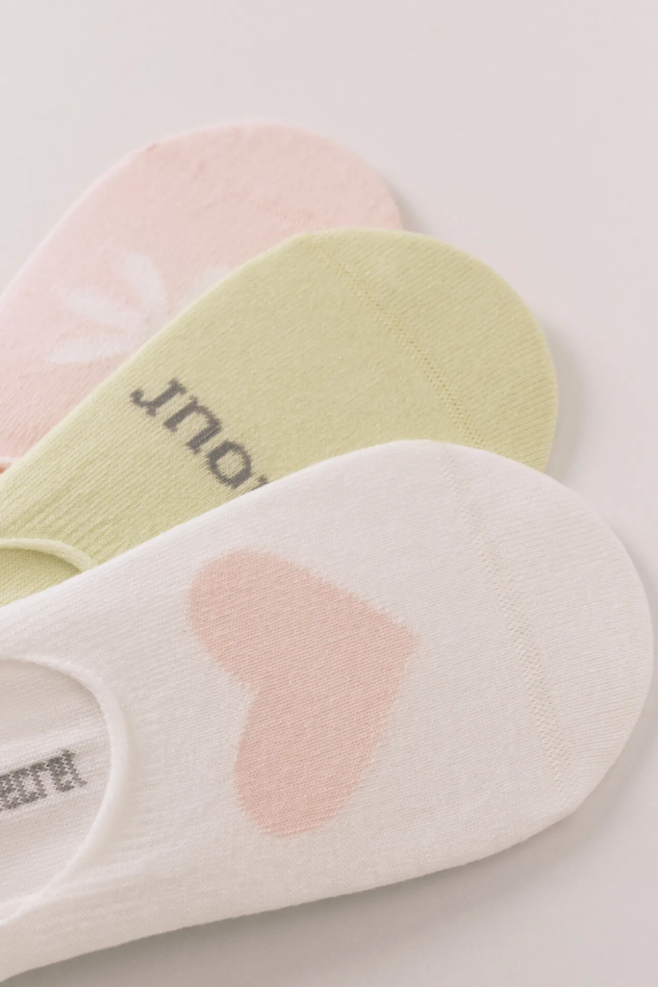 Pack 3 calcetines invisibles print "amour"