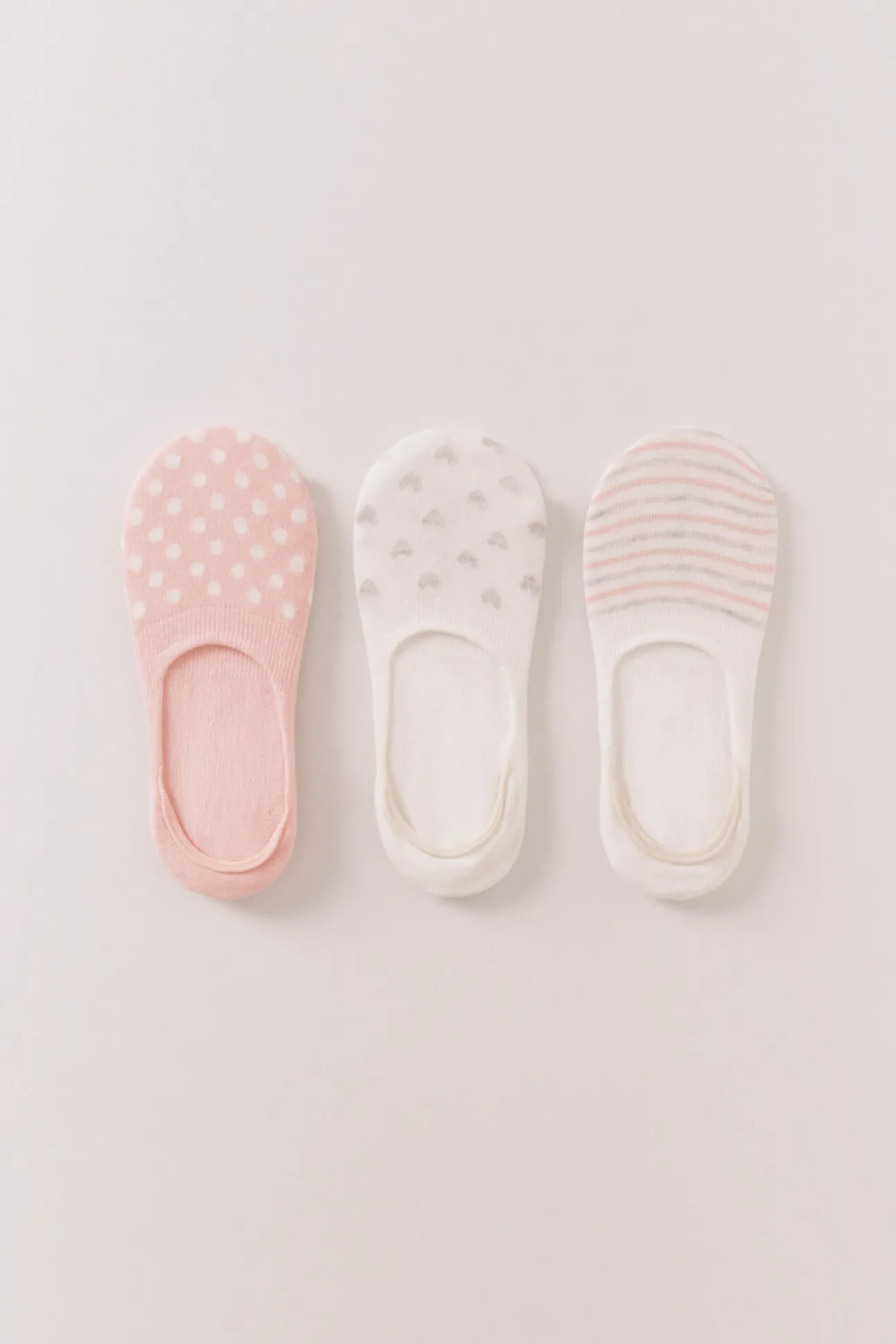 Pack 3 calcetines invisibles prints variados